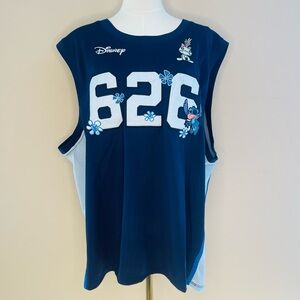 BOX LUNCH - Disney Navy Blue Sleeveless Shirt with Stitch 626